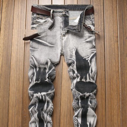 Slim Fit All-match Gray Men's Comfortable