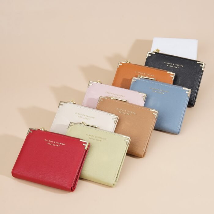 Women's Wallet Short Multiple Card Slots Zipper Bag Coin Purse