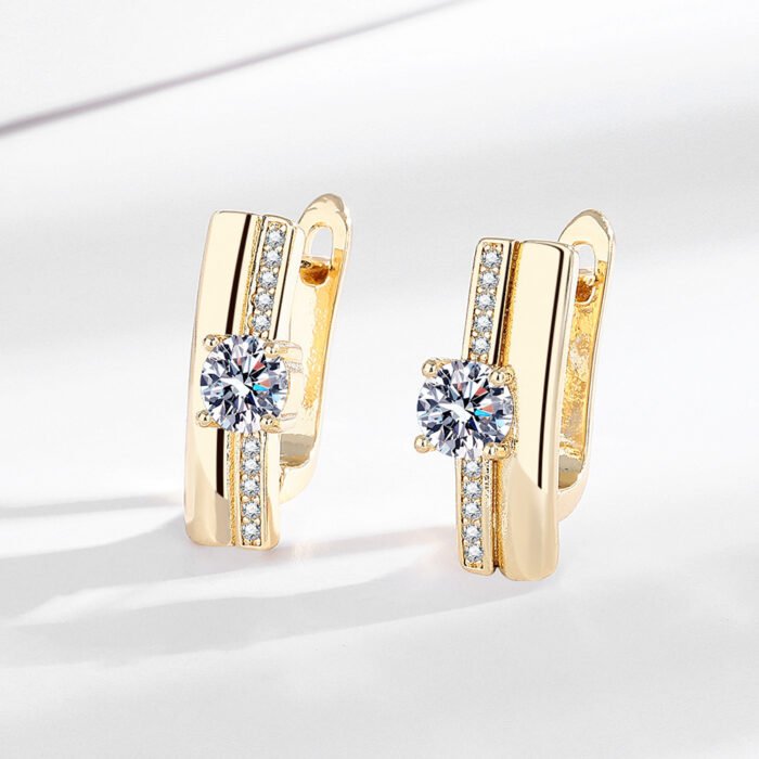 Zircon Geometric Exaggerated Big Hoop Earrings