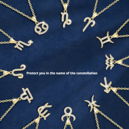 S925 Sterling Silver Twelve Constellation Refined Personalized Clavicle Chain Light Luxury
