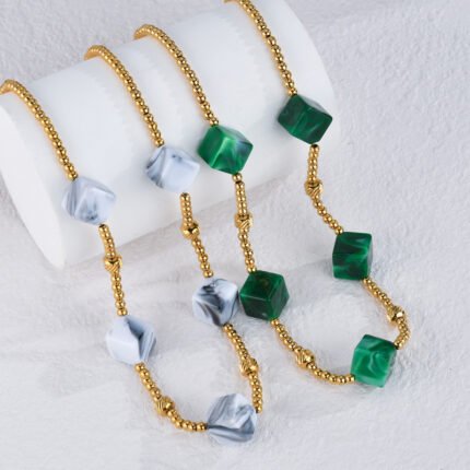 Square Women's Stainless Steel Dopamine Necklace