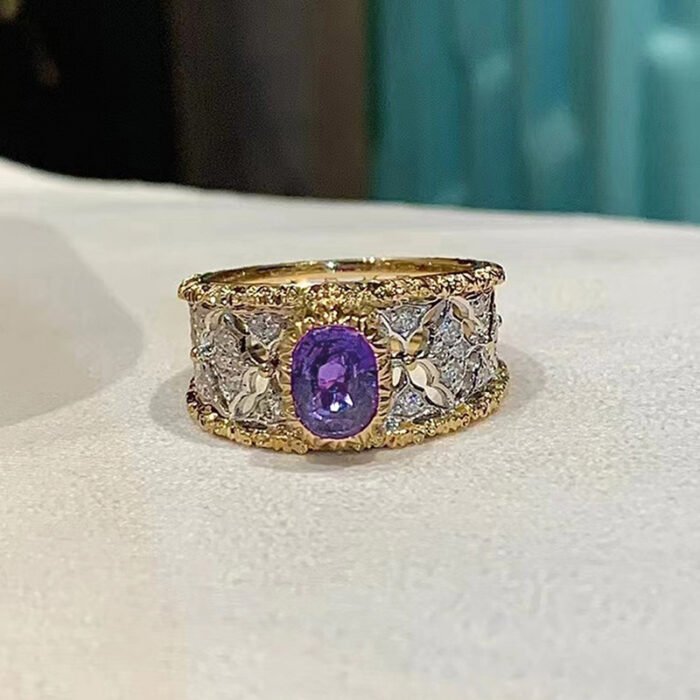 Light Luxury Female Ring Fashion High Class Elegant Single Circle