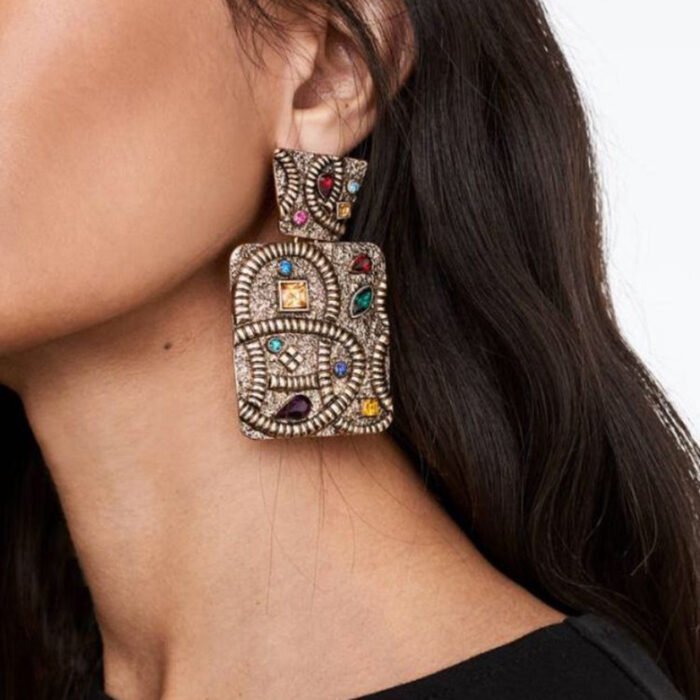 Creative Earrings Luxury European Retro Fashion