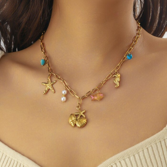 Marine Element Stainless Steel Necklace